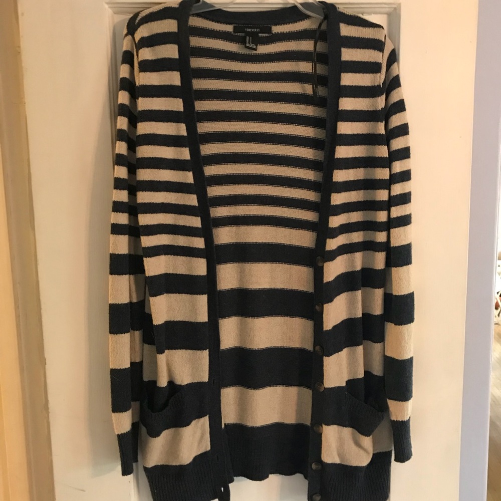 Stripped cardigan